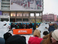 Компания STIHL выступила спонсором шоу "Бешеная пила" в центре Мурманска