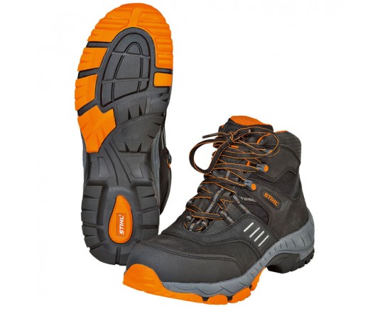 Защитные ботинки на шнуровке WORKER S3, чёрные/оранжевые