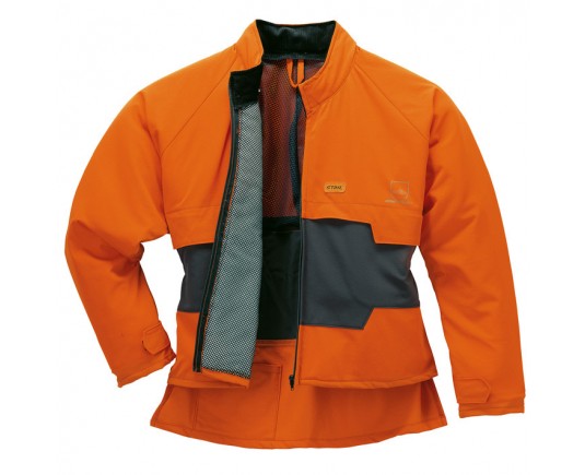 Куртка ADVANCE с защитой от прорезания, Антрацит-оранжевая
