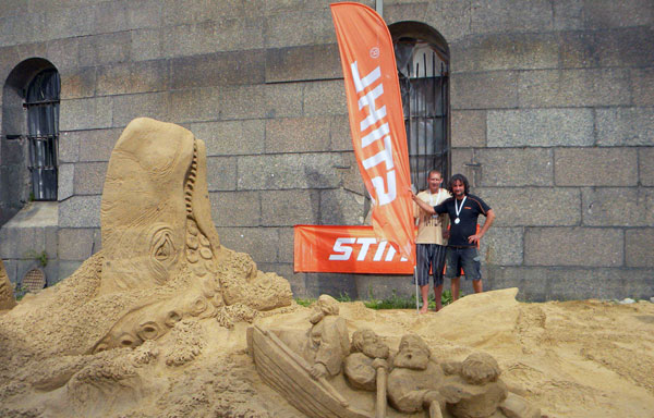 STIHL на международном фестивале песчаных фигур в Санкт-Петербурге